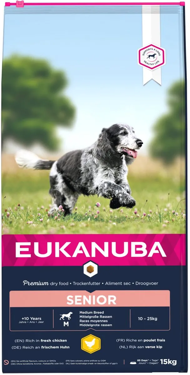 Eukanuba Caring Senior Medium Breed Hondenvoer 15kg