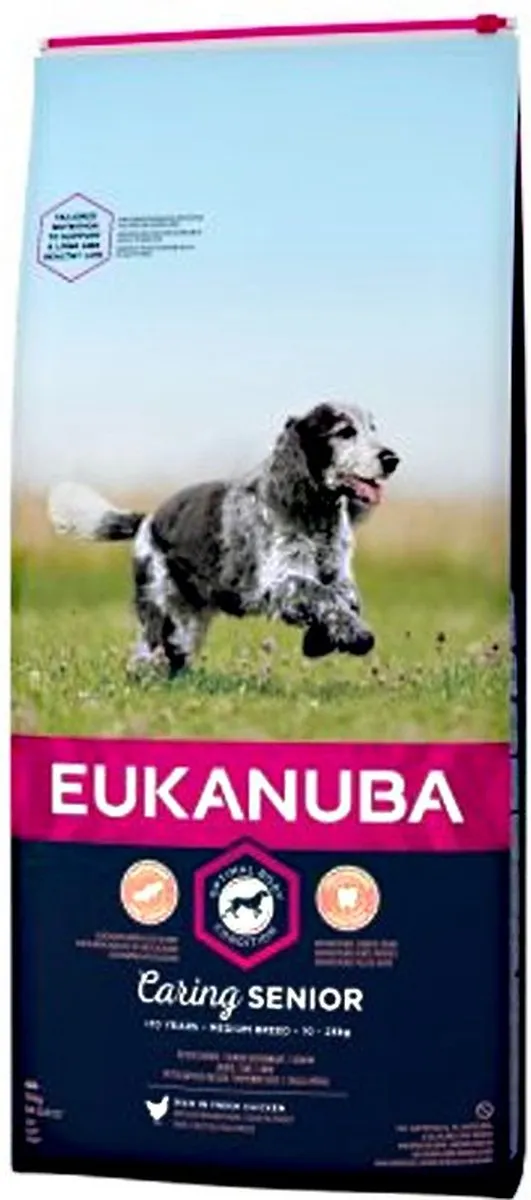 Eukanuba Caring Senior Medium Breed Hondenvoer 15kg