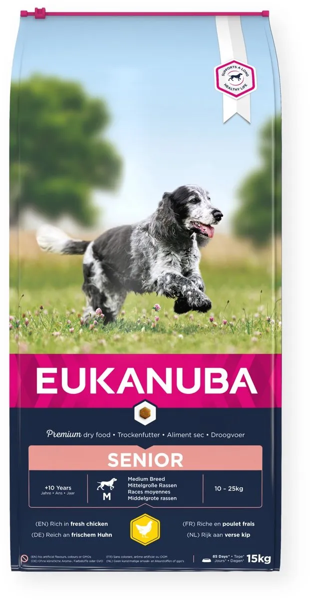 Eukanuba Caring Senior Medium Breed Hondenvoer 15kg
