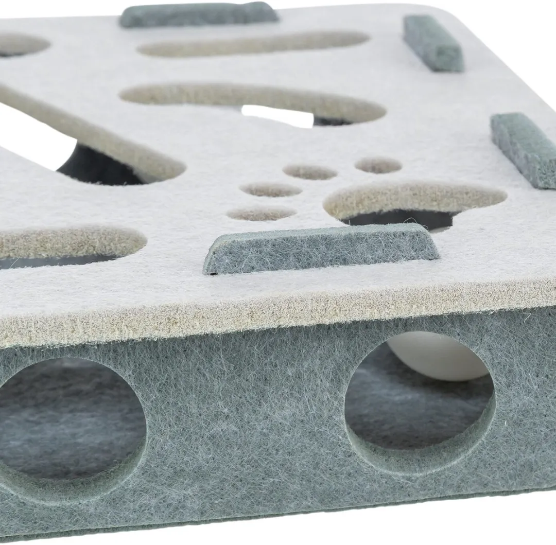 Trixie Hole'n'Roll Box - Vilt Grijs 30x30x7,5cm