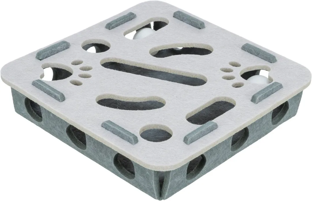 Trixie Hole'n'Roll Box - Vilt Grijs 30x30x7,5cm