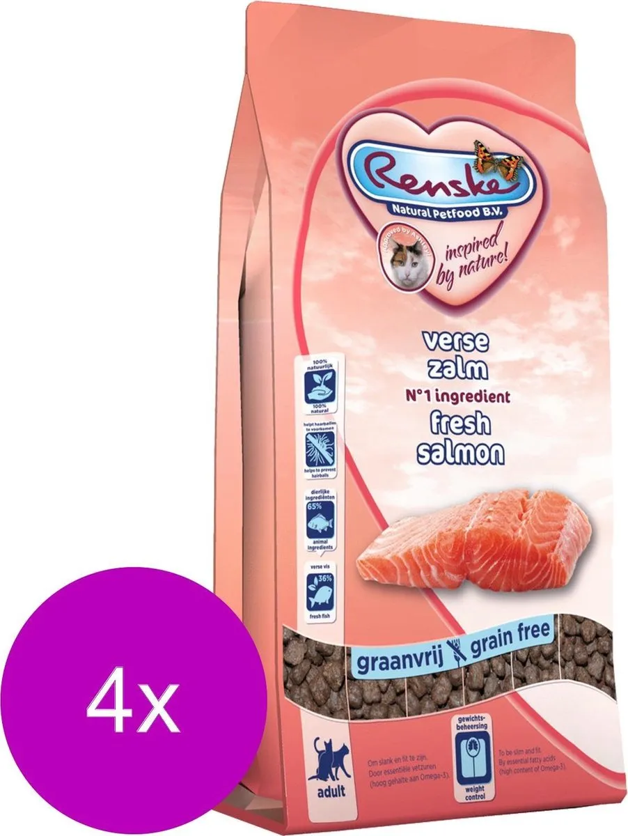 Renske Kat Adult Verse Zalm - 4x400g