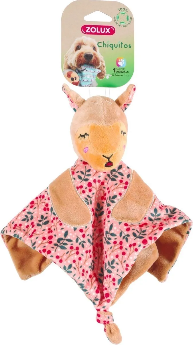 Zolux Chiquitos Pluche Lama Knuffeldoekje - Blauw