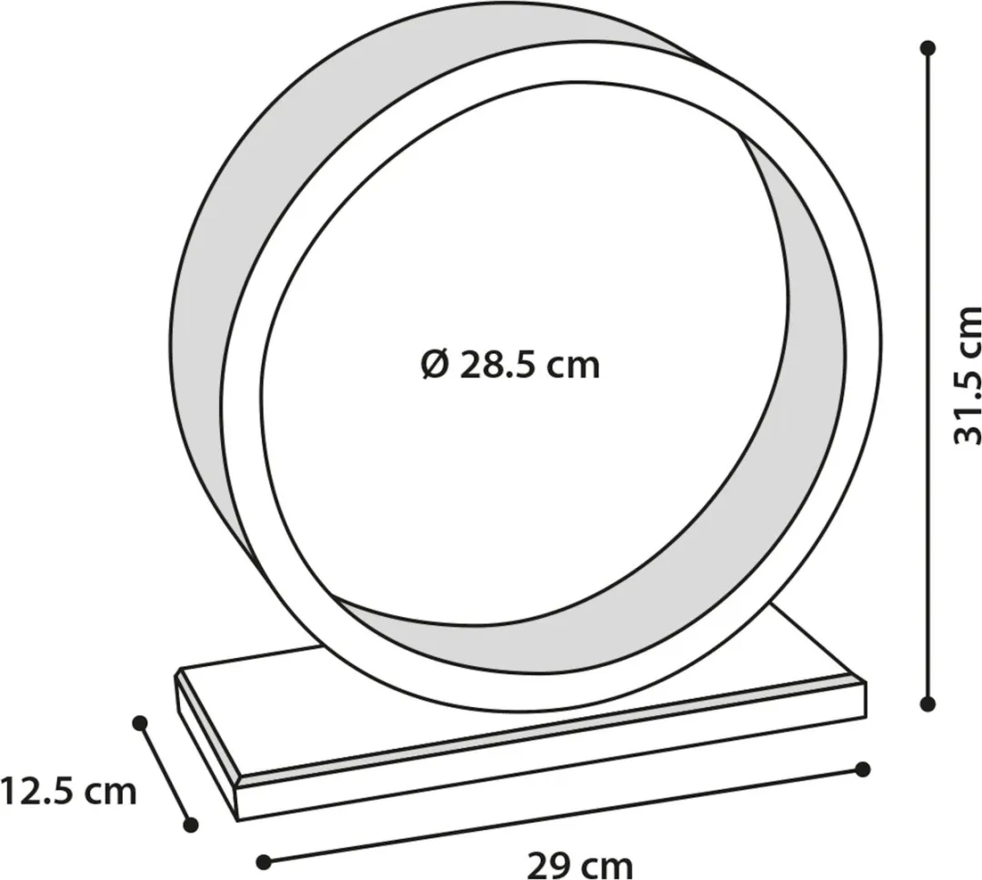 Flamingo Danco Ks Looprad Hout - Zalmroze - Ø29cm