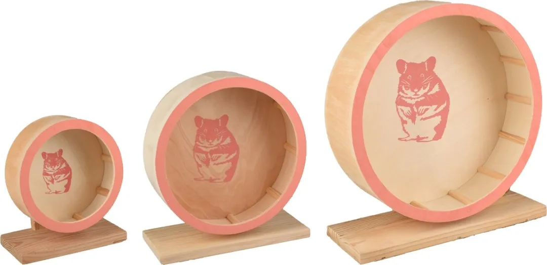Flamingo Danco Ks Looprad Hout - Zalmroze - Ø29cm