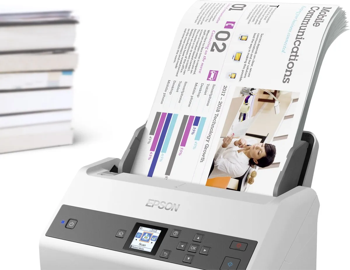Epson WorkForce DS-970 Scanner A4 - Wit