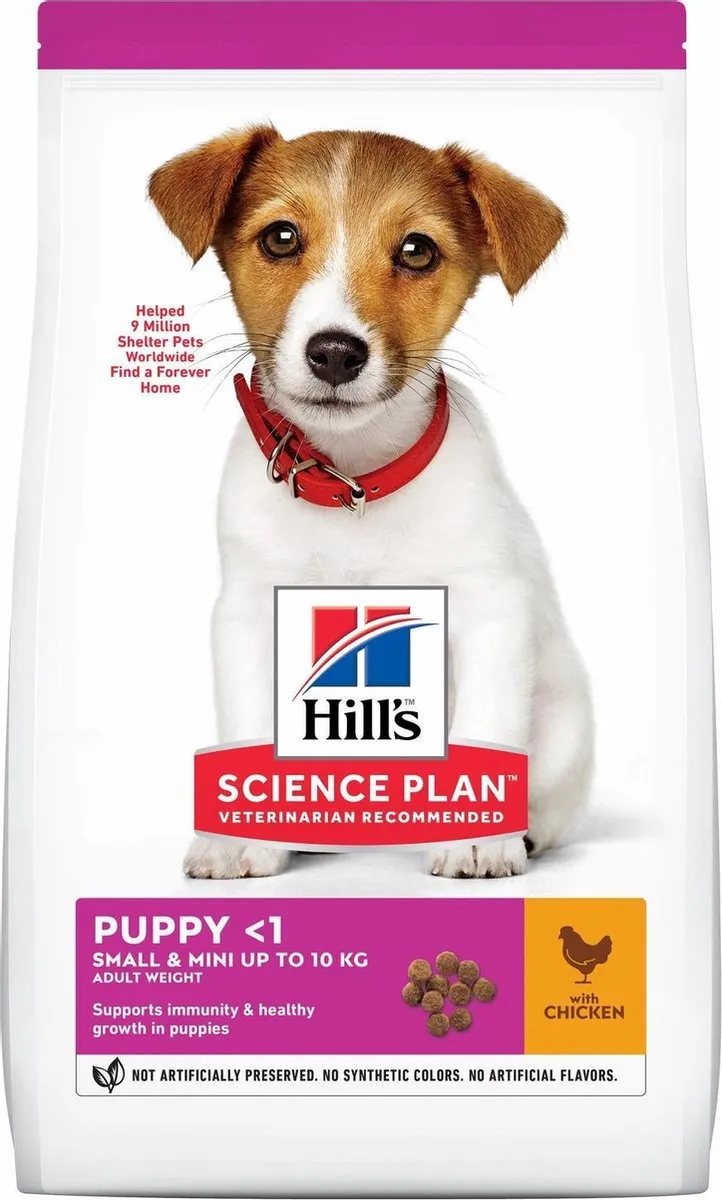 Hill's Canine Puppy Small & Mini Hondenvoer 3kg - Kip