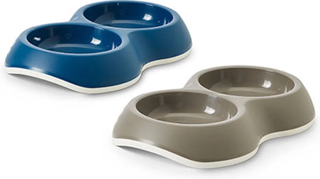 Savic Voerbak Delice Double - 26x16x4cm - Grijs - afbeelding 3 van 5