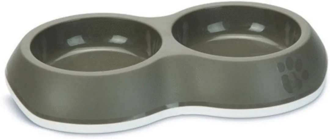 Savic Voerbak Delice Double - 26x16x4cm - Grijs - afbeelding 5 van 5