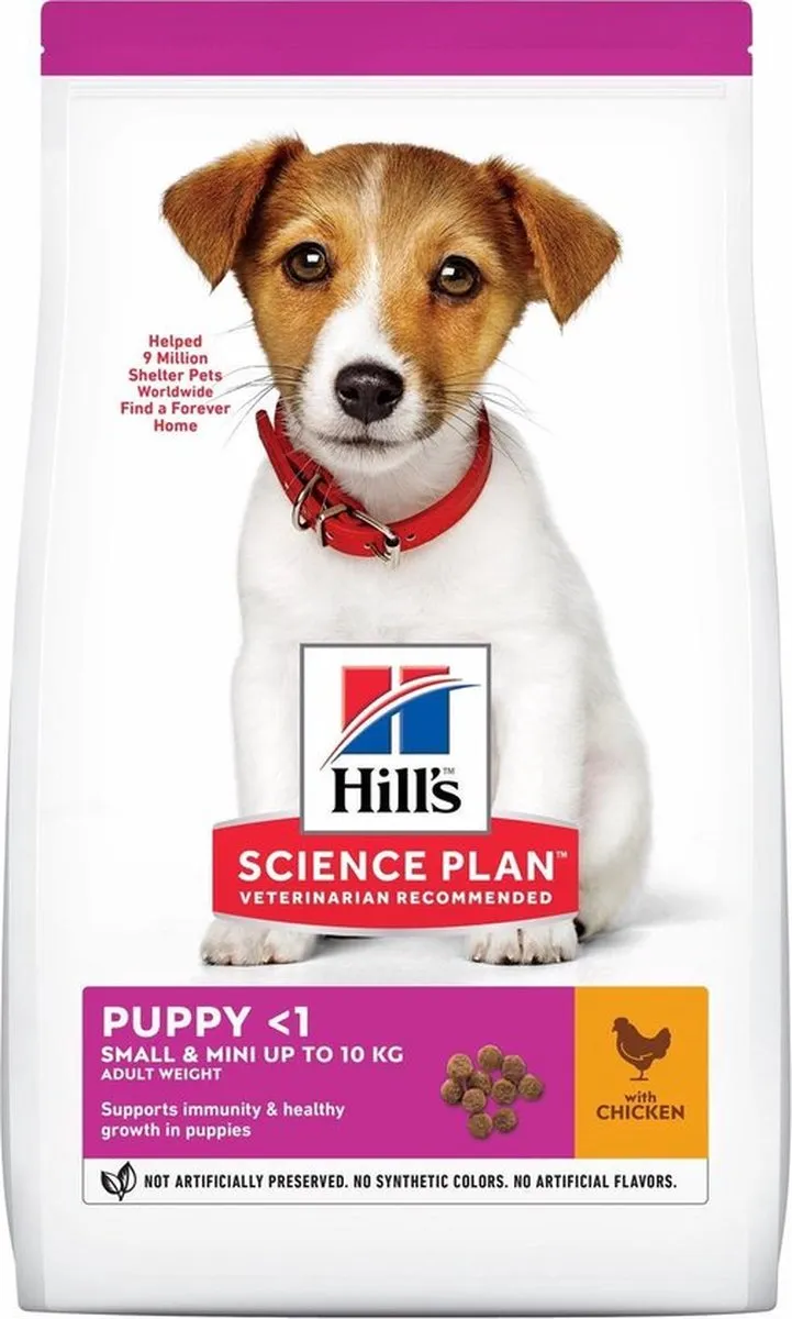 Hill's Canine Puppy Small/Miniature Hondenvoer Kip 6kg