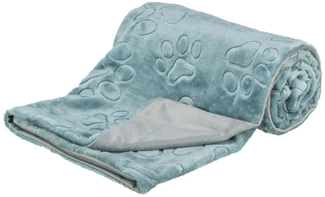 Trixie Hondendeken Softpluche Blauw/Grijs 70x50cm - afbeelding 3 van 3