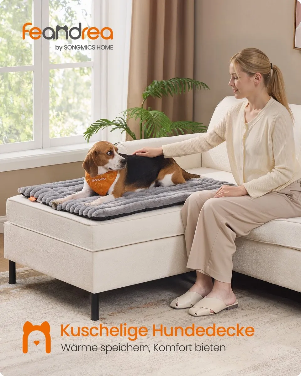 Songmics Hondendeken - Grote Honden - Grijs