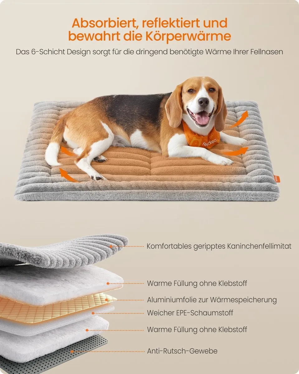 Songmics Hondendeken - Grote Honden - Grijs