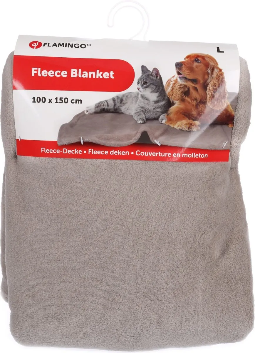 Flamingo Nardo Fleece Deken - Beige 100x150cm