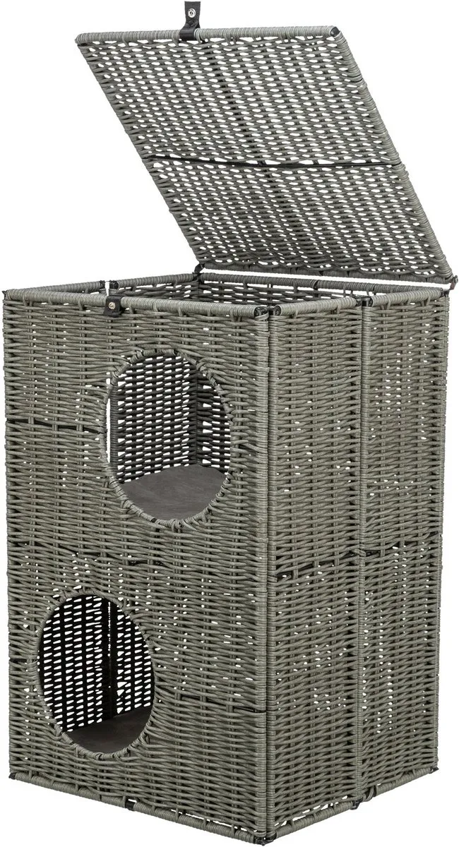 Trixie Amalia Hoekige Kattenmand - 37x35x57cm - Grijs