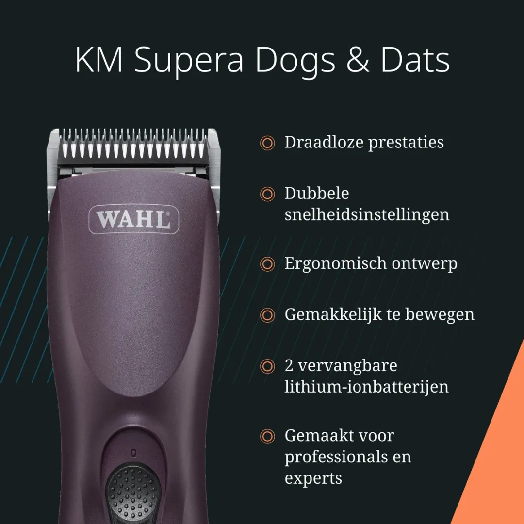 Wahl KM Supera Tondeuse Huisdieren - Paars
