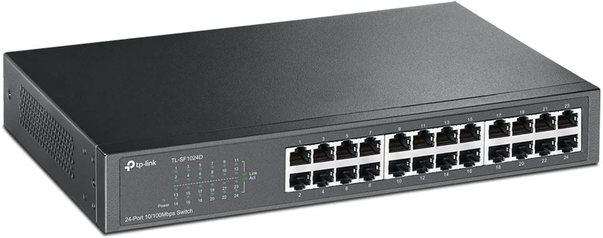 TP-Link TL-SF1024D 24-Poorts Netwerk Switch - Grijs - afbeelding 6 van 6