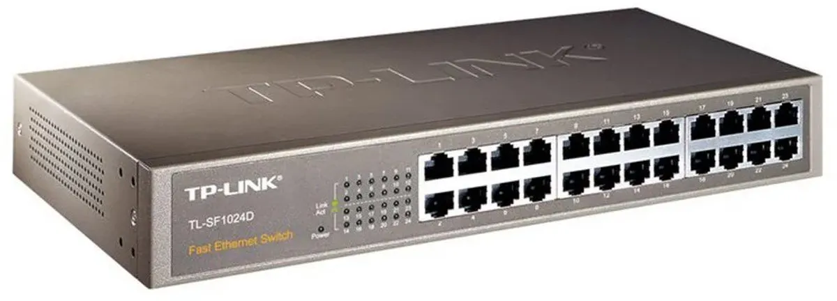 TP-Link TL-SF1024D 24-Poorts Netwerk Switch - Grijs