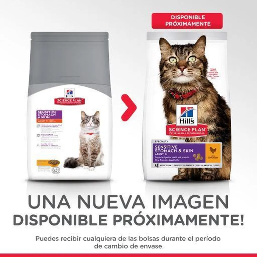 Hill's Science Plan Sensitive Stomach & Skin Kattenvoer Kip & Rijst 1,5kg