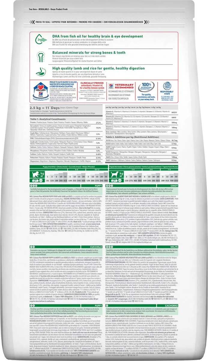 Hill's Puppy Lamb & Rice - 12 kg - afbeelding 2 van 4