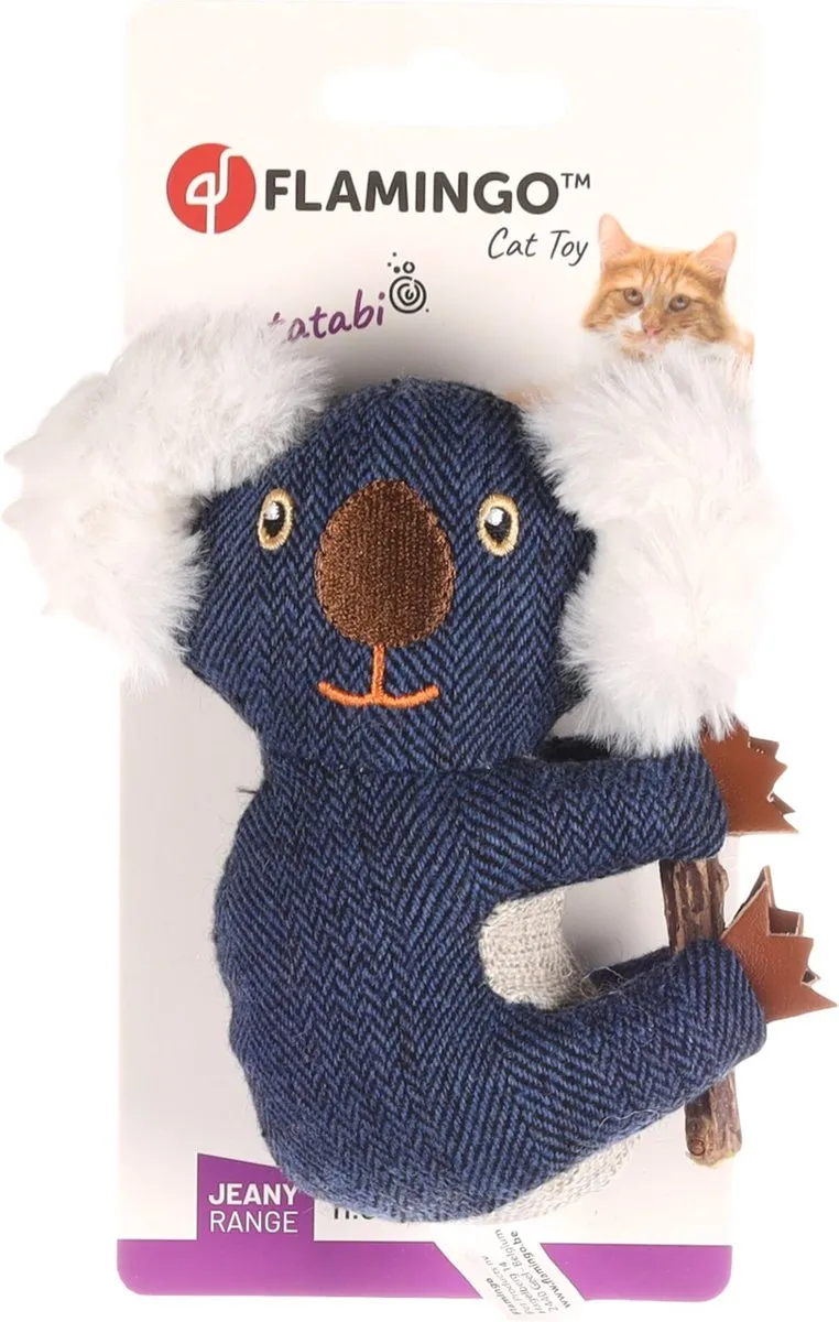Flamingo Jeany Speelgoed Kat Ps Jeany Koala - Blauw 13cm