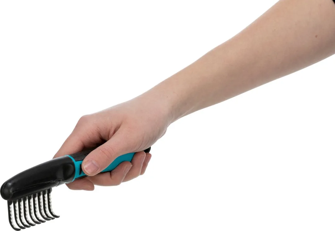 Trixie Hondenkam Ontvilter 18cm - Blauw - afbeelding 2 van 5