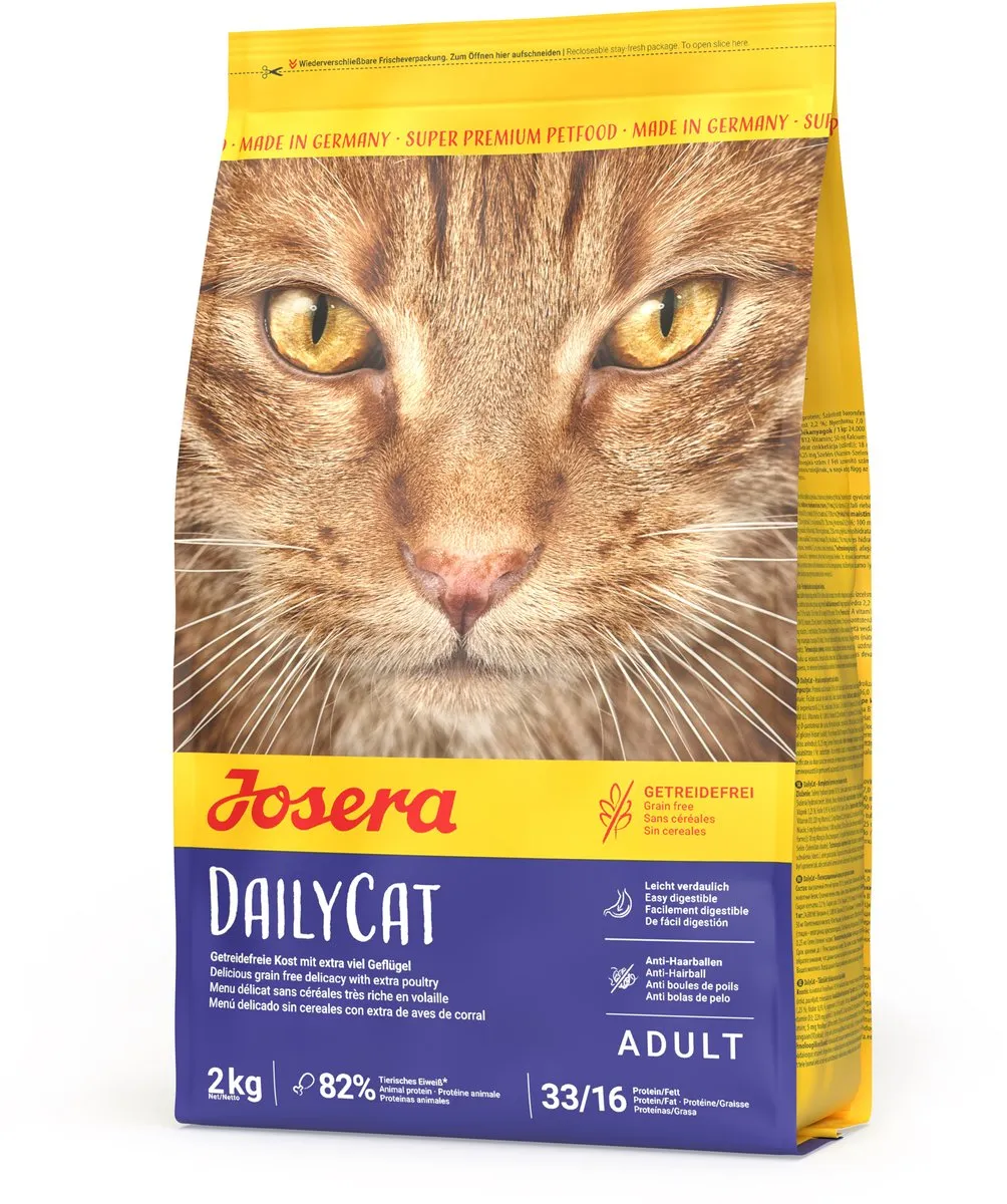 Josera Dailycat Kattenvoer Graanvrij Gevogelte 2kg