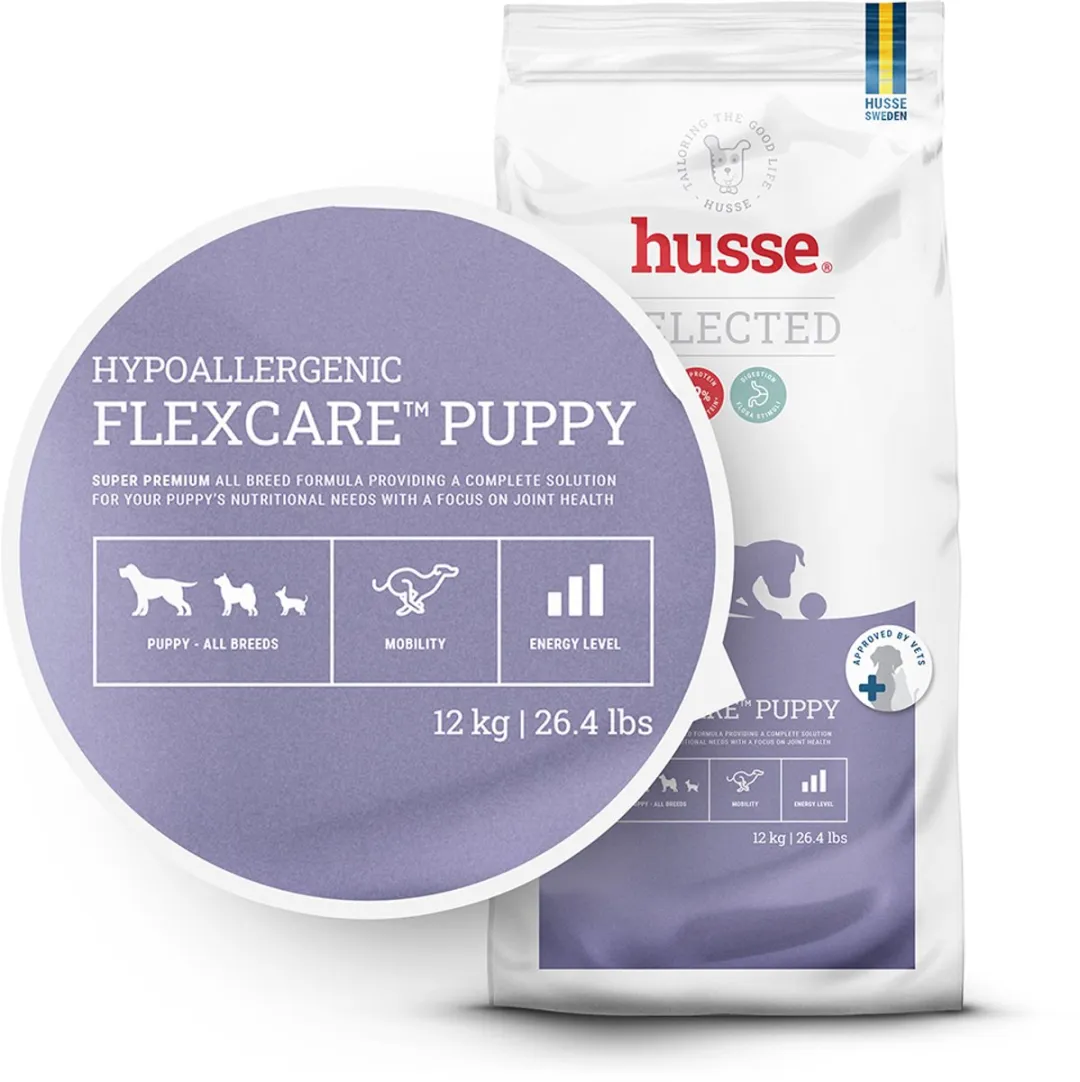 Husse Flexcare Puppy 7kg - Hypoallergeen Graanvrij Kalkoen & Zalm