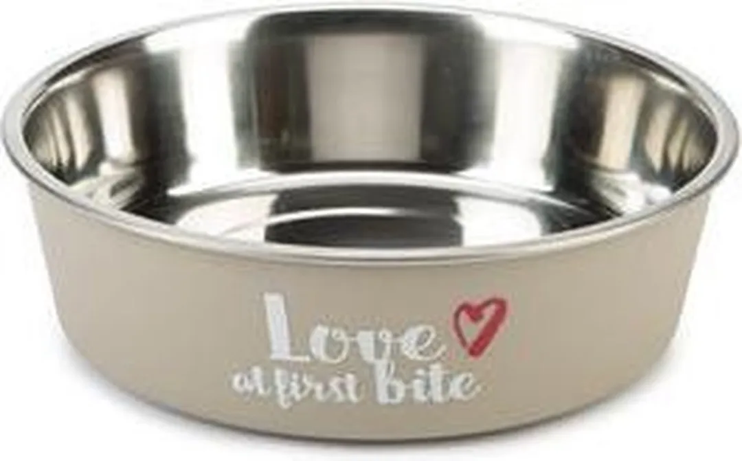 Beeztees Eetbak First Bite - 21x6,5cm Beige