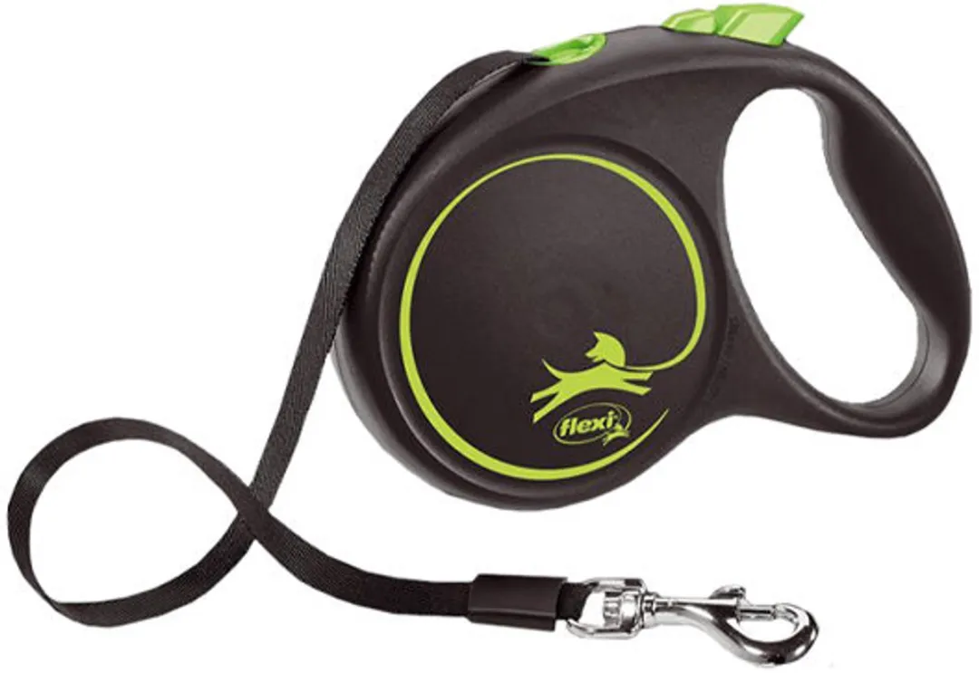 Flexi Black Design Hondenriem Rollijn Groen S - 5m - afbeelding 6 van 6
