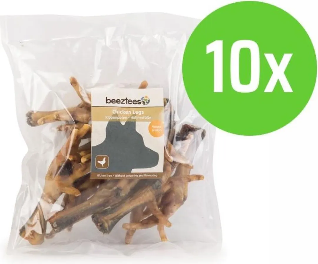 Beeztees Kippenpoten Hondensnacks 200g - 10 Stuks