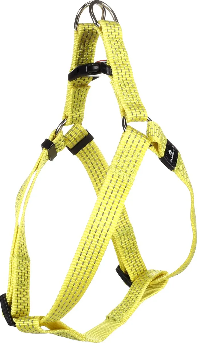 Flamingo Len Step&Go Hondenharnas Geel S 25-45cm - afbeelding 2 van 4