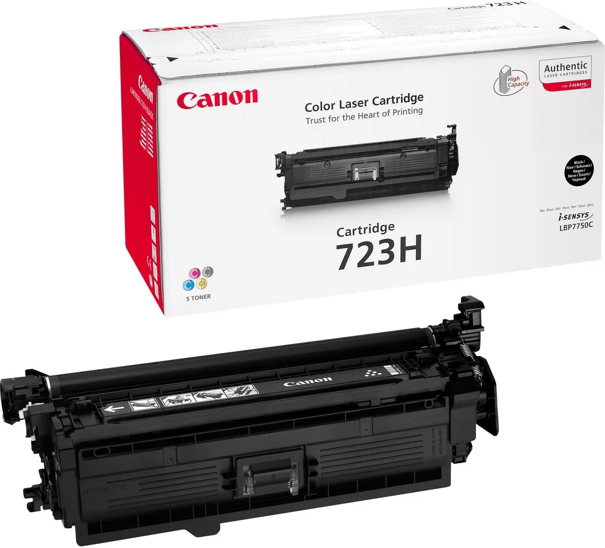 Canon 723H Tonercartridge 10.000 pagina's - Zwart