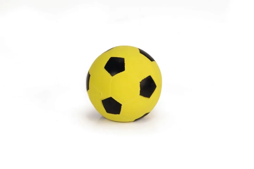 Beeztees Latex Voetbal S - Zwart/Wit
