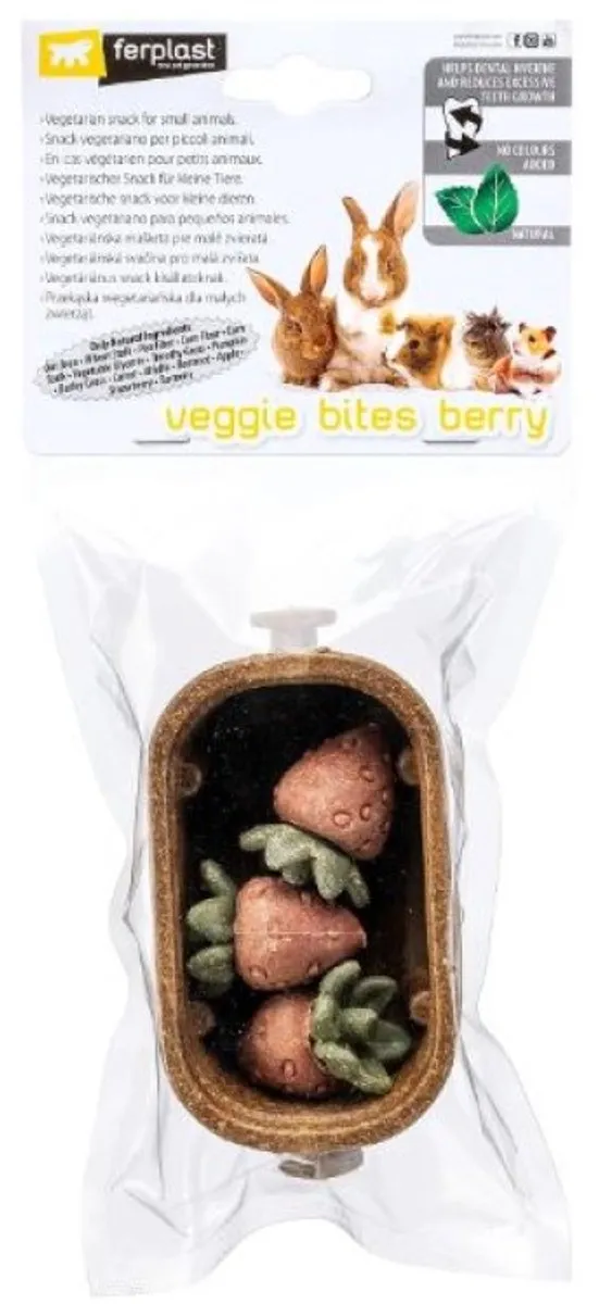 Ferplast Veggie Bites Berry Knaagdiersnack