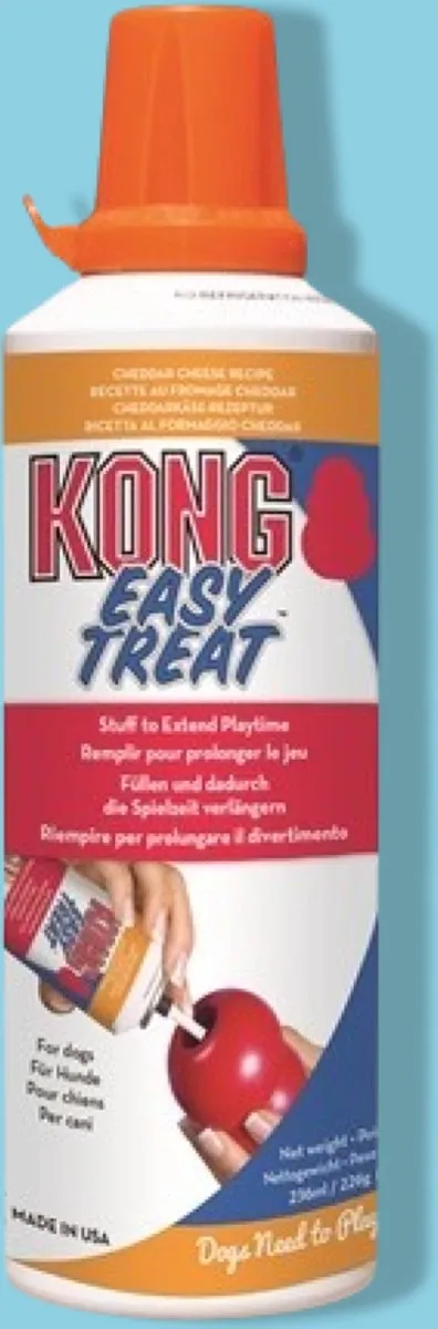 KONG Easy Treat Cheddar Kaas Smeerbare Snackvulling - 4 Stuks