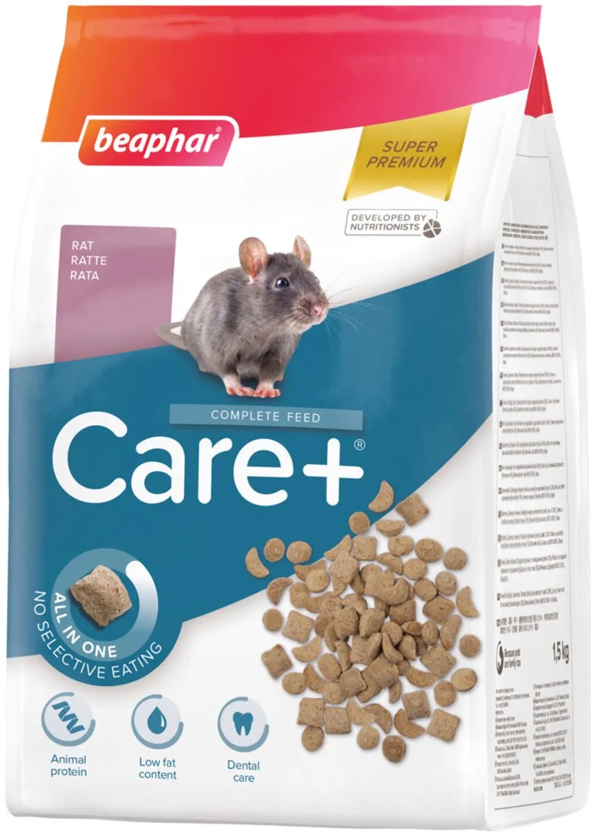 Beaphar Care+ Rattenvoer 1,5kg - 6 Stuks