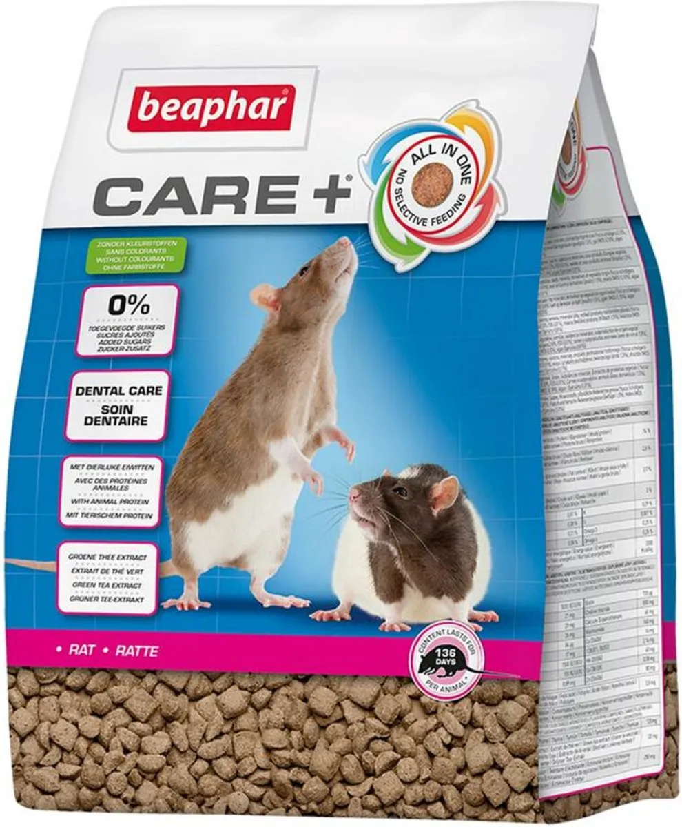 Beaphar Care+ Rattenvoer 1,5kg - 6 Stuks