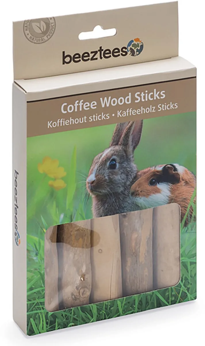 Beeztees Knaagdier Sticks Koffiehout 10 Stuks