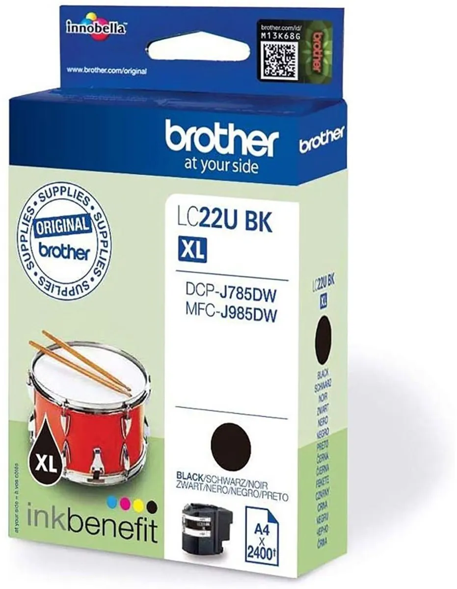 Brother LC-22UBK Inktcartridge - Zwart