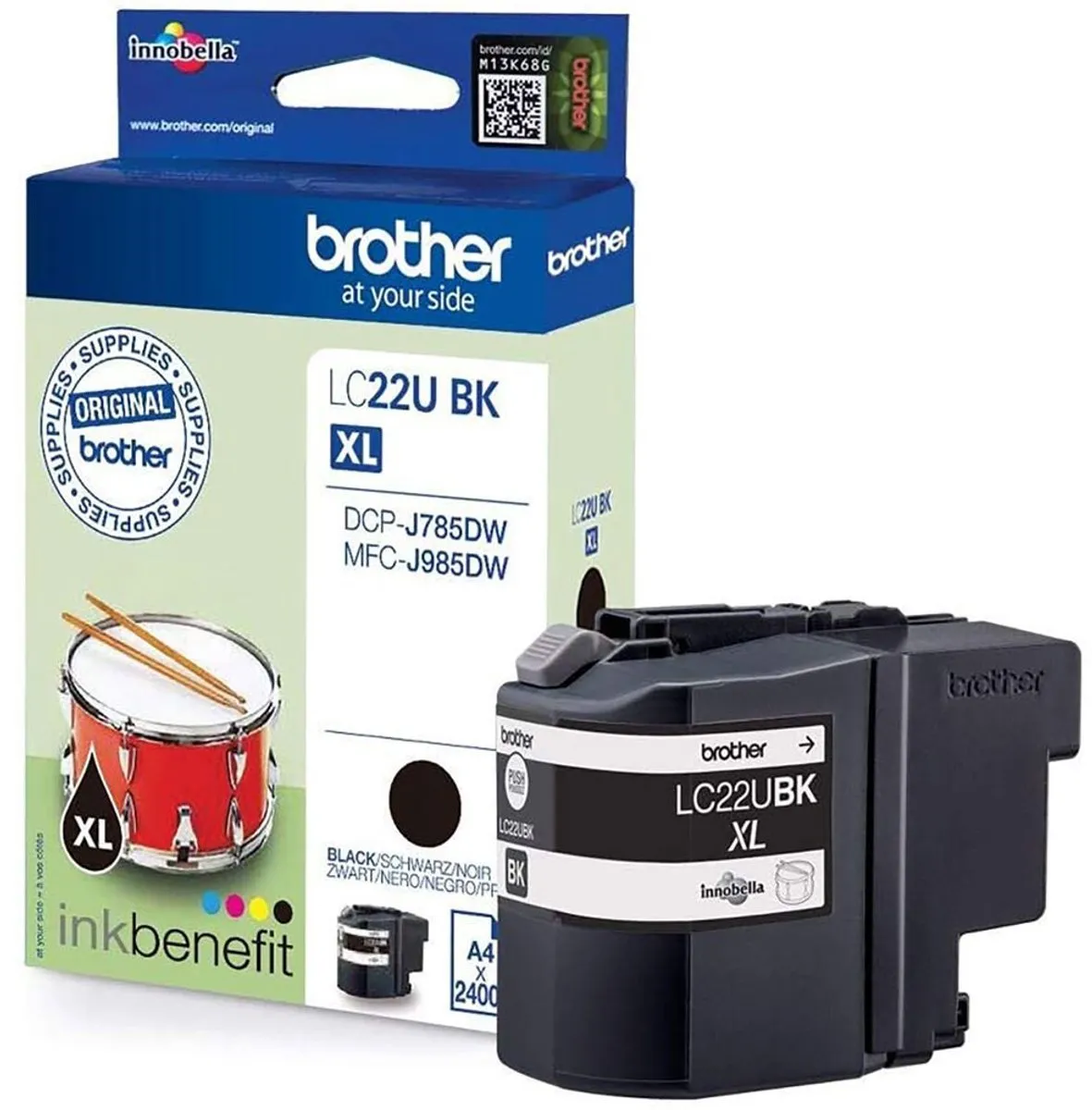 Brother LC-22UBK Inktcartridge - Zwart
