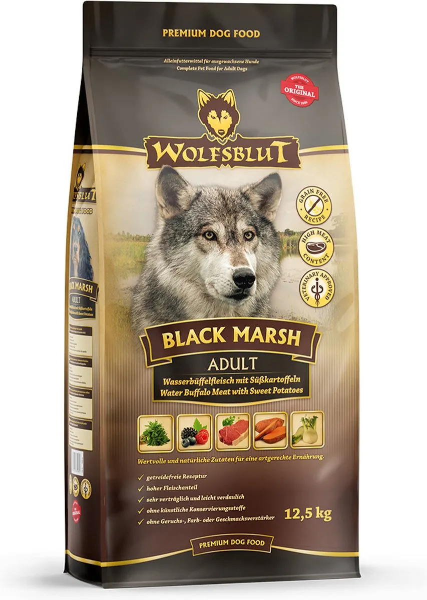 Wolfsblut Black Marsh Adult Hondenvoer 12,5 kg