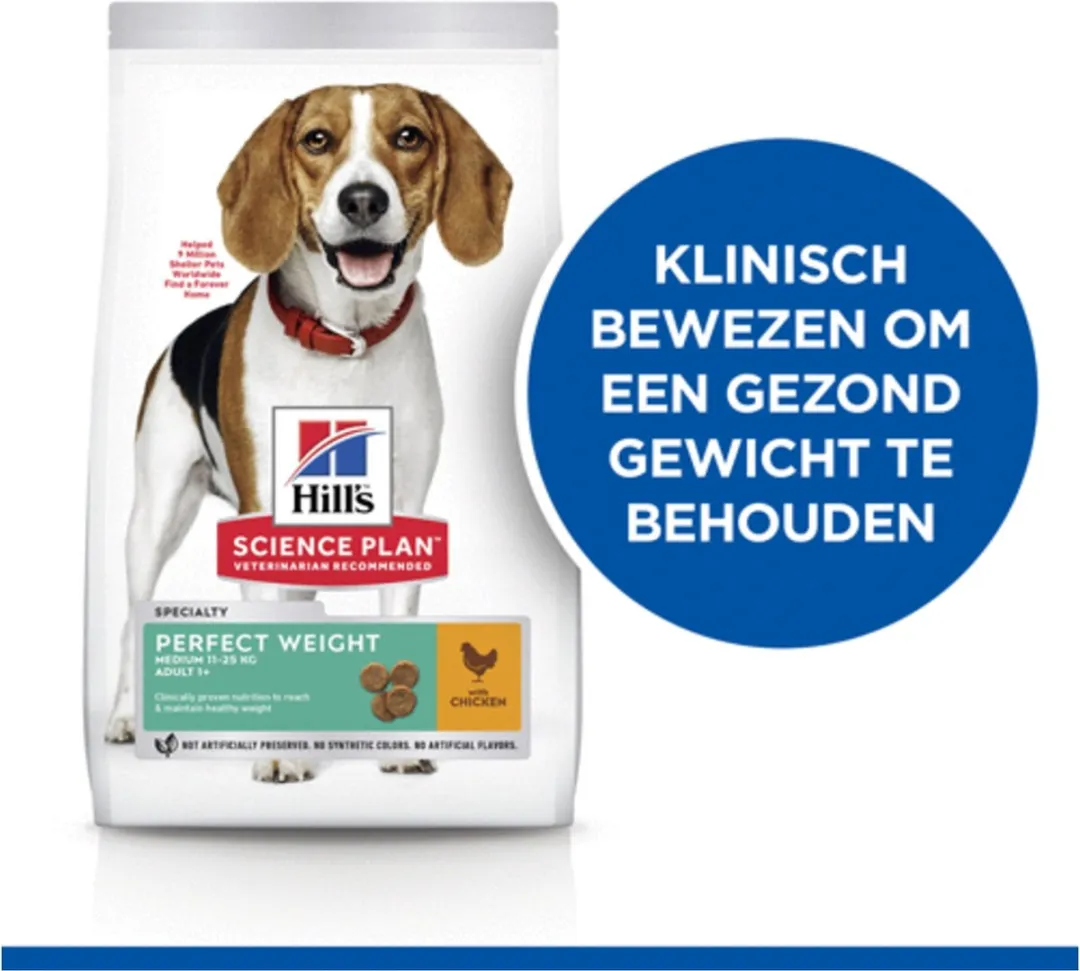 Hill's Canine Perfect Weight Adult Medium Kip - 2 kg