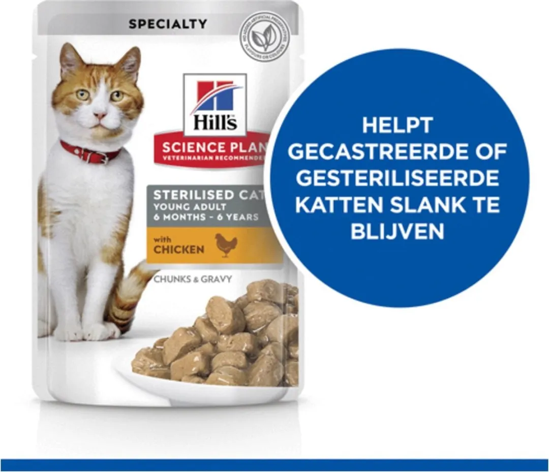Hill's Science Plan Feline Young Adult Sterilised Fav. Selection - 12x85g