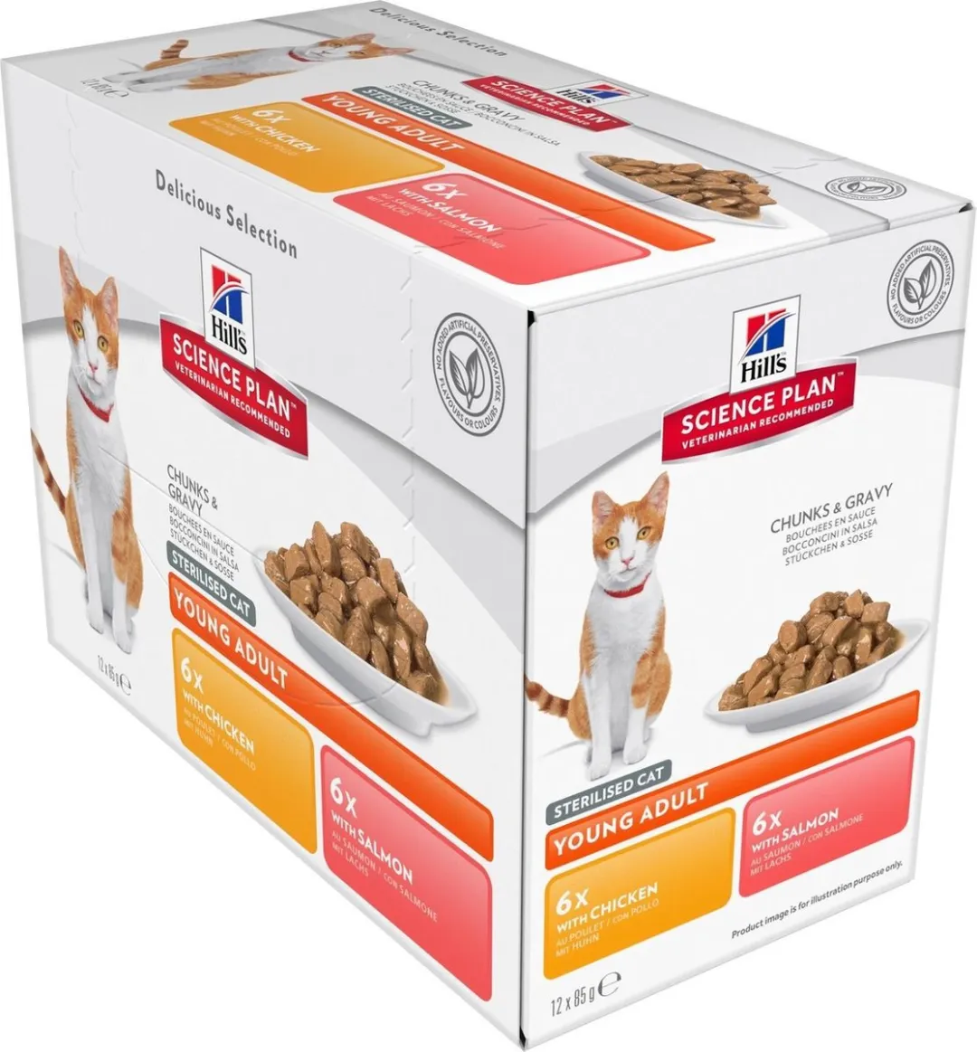 Hill's Science Plan Feline Young Adult Sterilised Fav. Selection