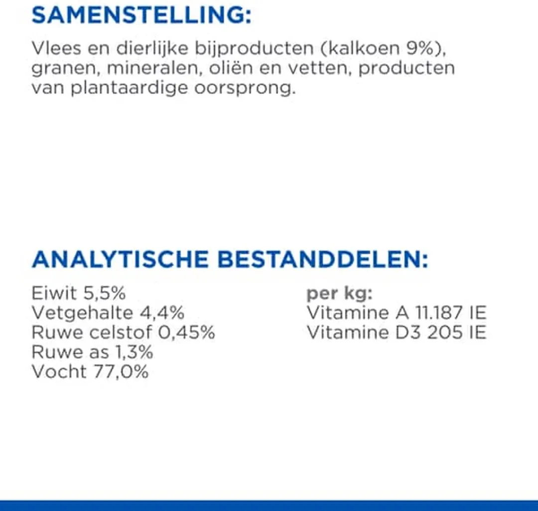 Hill's Science Plan Adult Natvoer Hond Kalkoen 12x370g