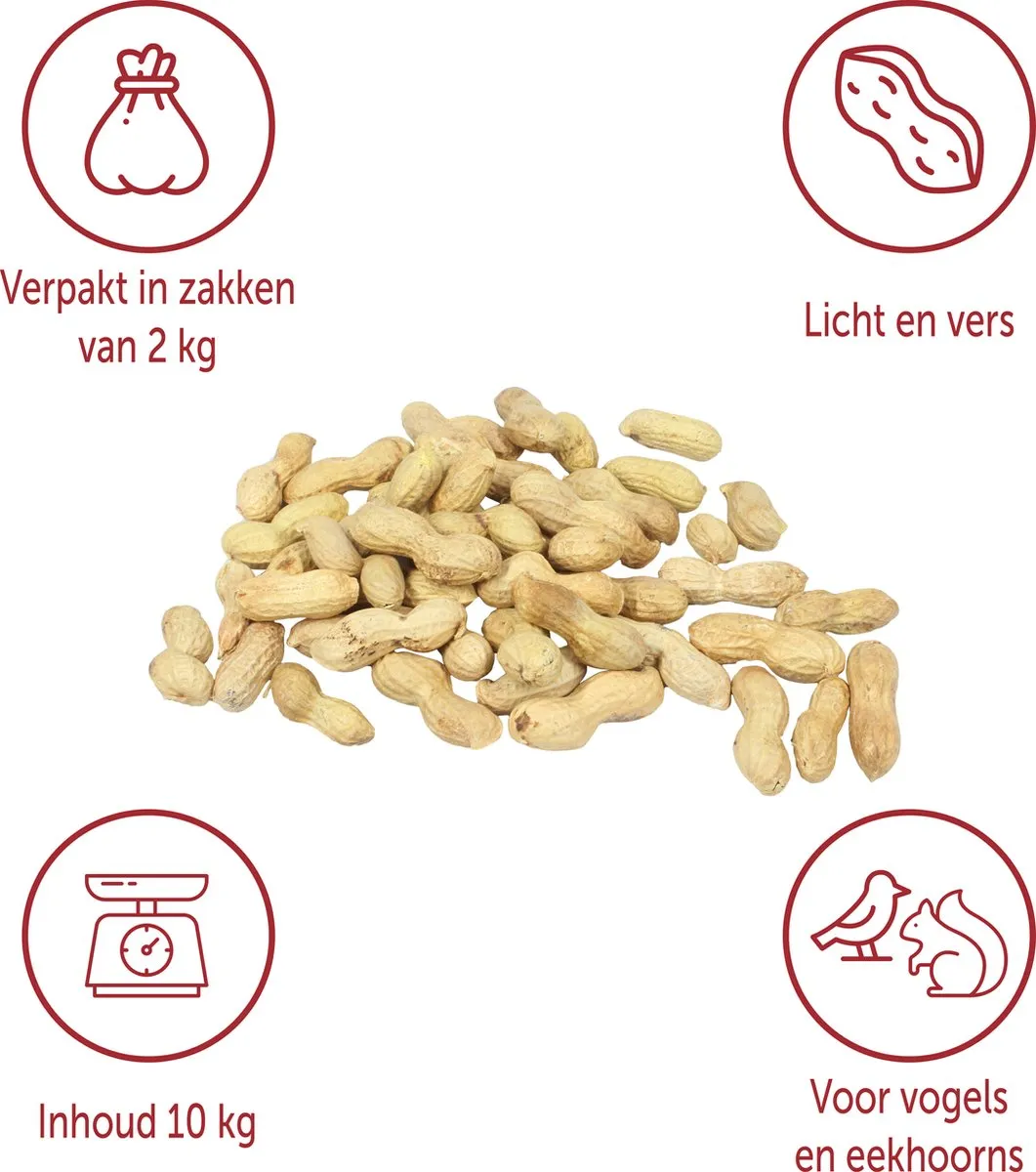 Topdiervoeding Ongepelde Pinda’s 5KG - Vers Tuinvogelvoer