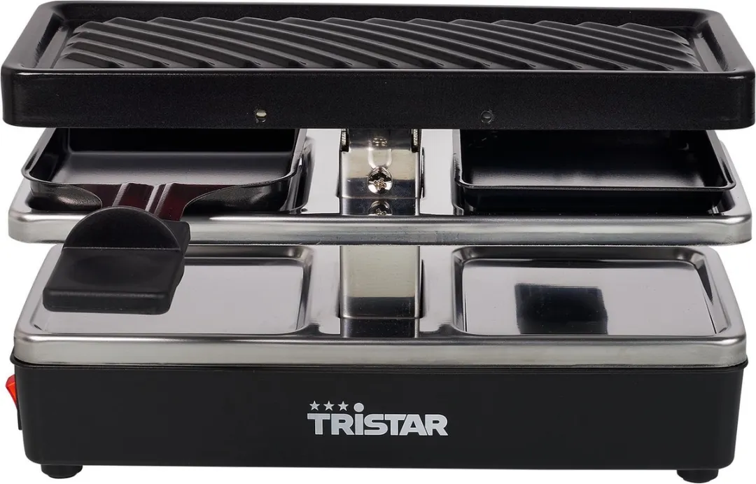 Tristar Gourmetstel RA-2741 Raclette - 400W - 2 Personen - Zwart