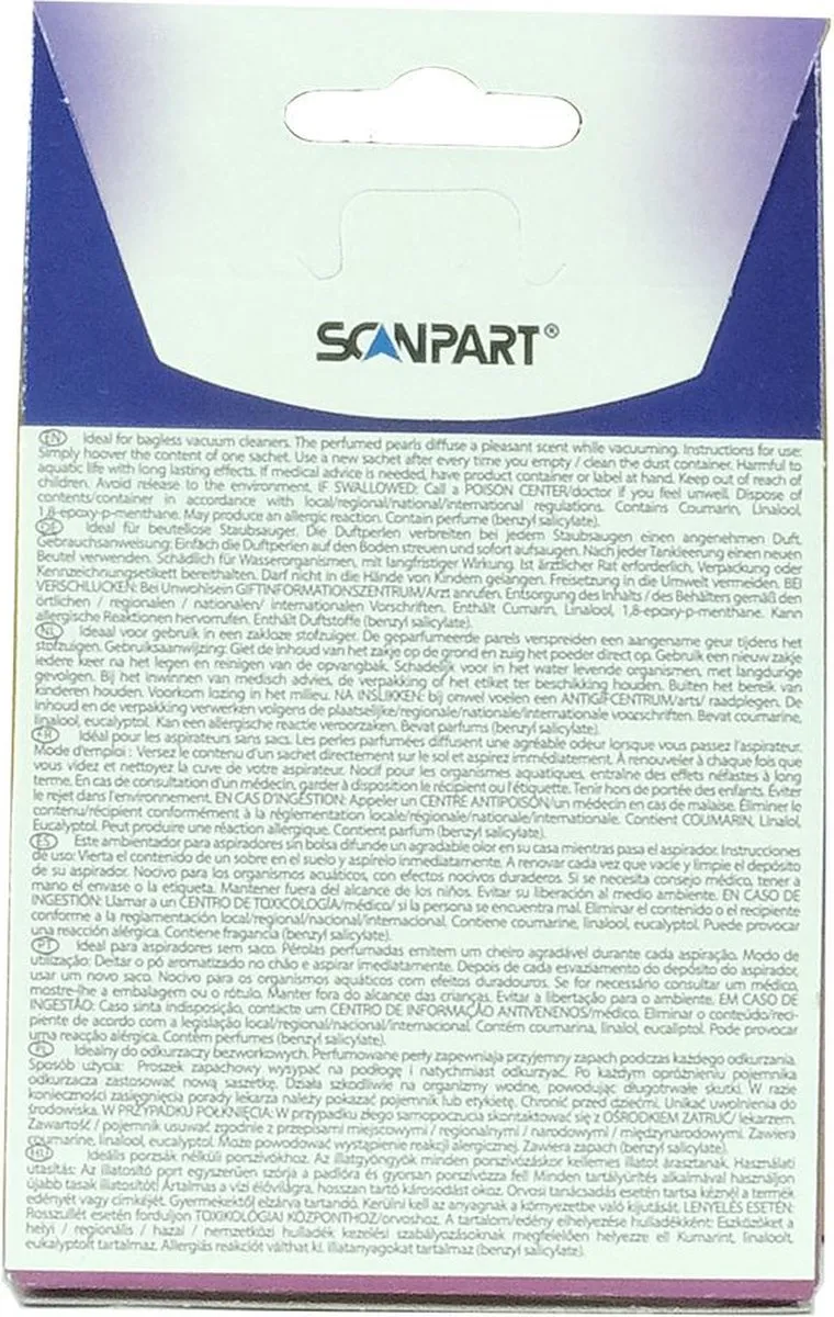 Scanpart Parfumair Geurparels Lavendel 2690040030 - 4 Stuks