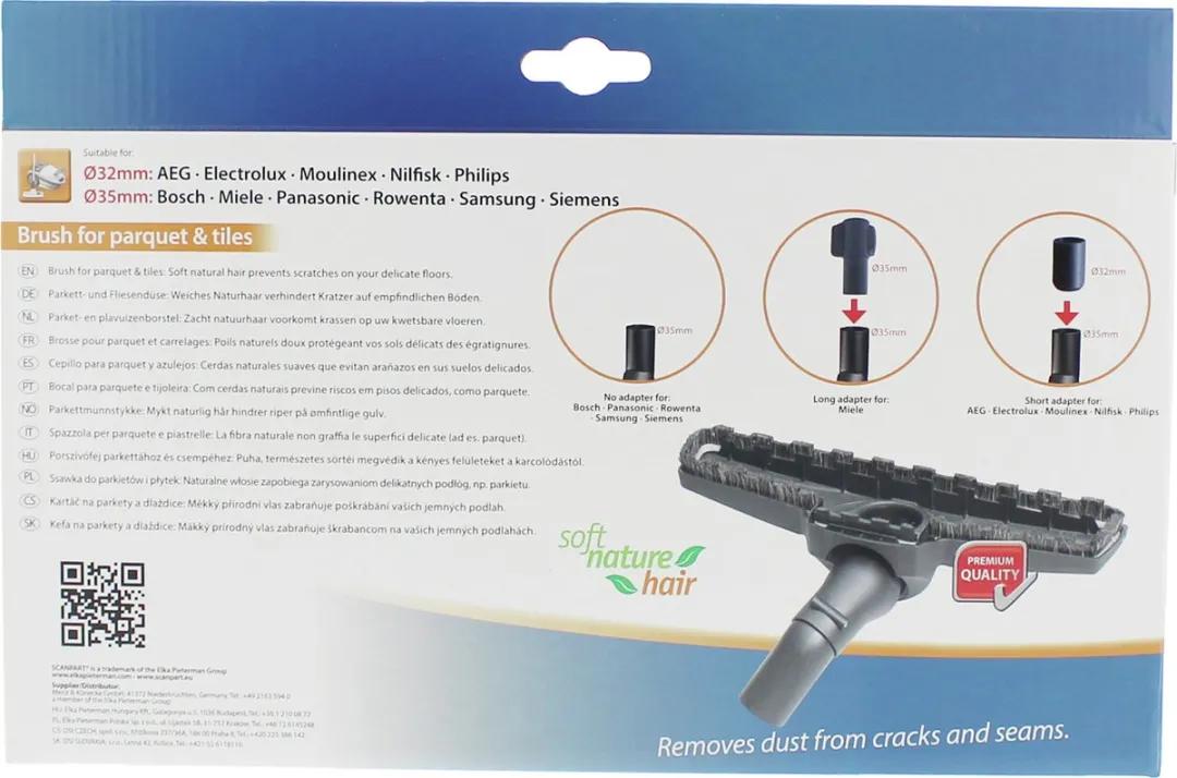Scanpart Parkeermond SBB300 voor Miele - 35mm - Zwart - afbeelding 4 van 6